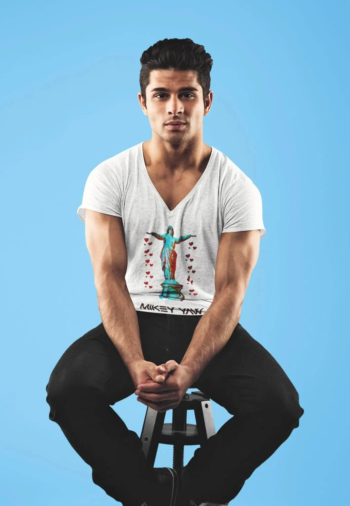 Cincinnati Fountain V-Neck Short Sleeve T-Shirt
