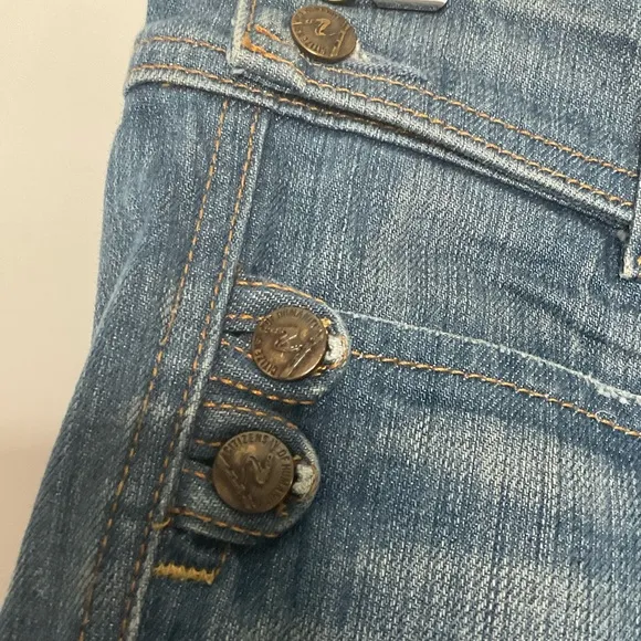 Citizens of Humanity Jerome Dahan Blue Bootleg/Flare Jeans Sz W27 Raw Denim Y2K