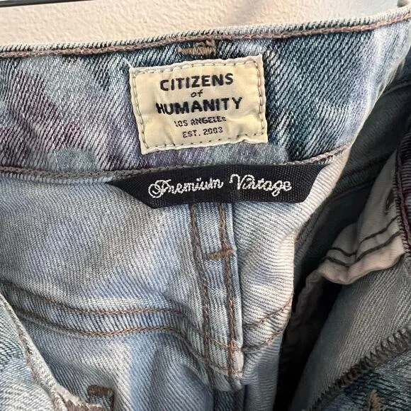 Citizens of Humanity Premium Vintage Olivia Crop High Rise Slim Jeans Size 29
