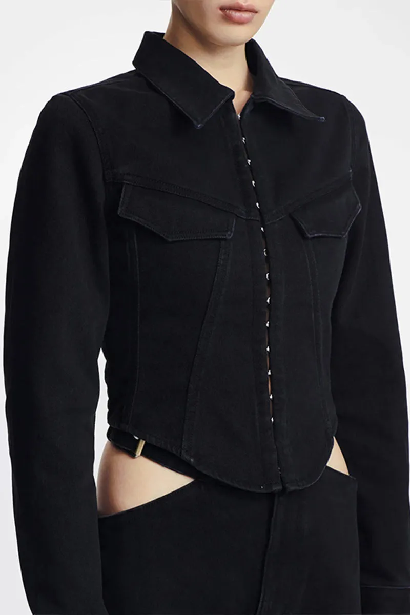 CL0210 Fitted Denim Jacket