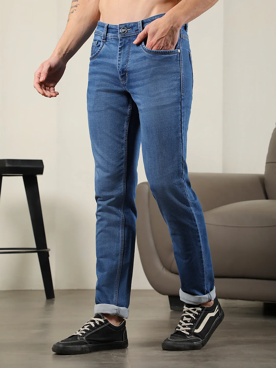 COBB BLUE NARROW FIT PREMIUM JEANS