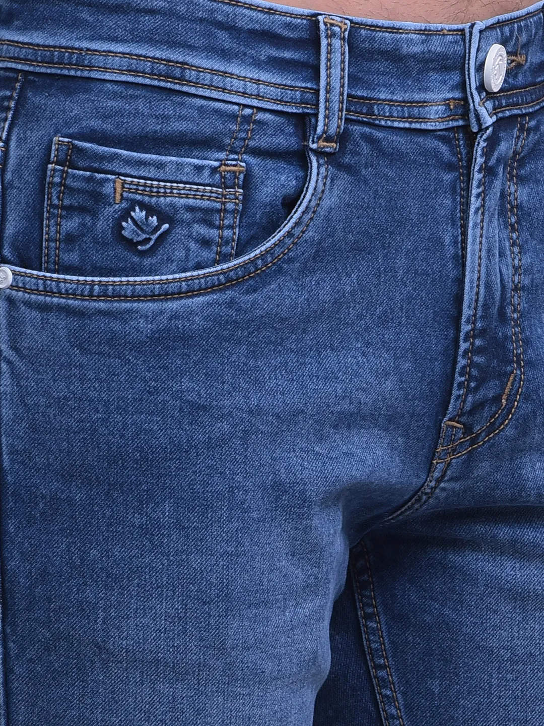 COBB BLUE STRAIGHT-FIT PREMIUM JEANS