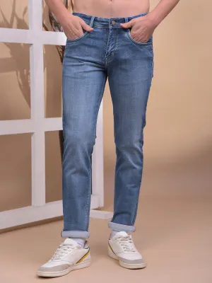 COBB BLUE STRAIGHT-FIT PREMIUM JEANS