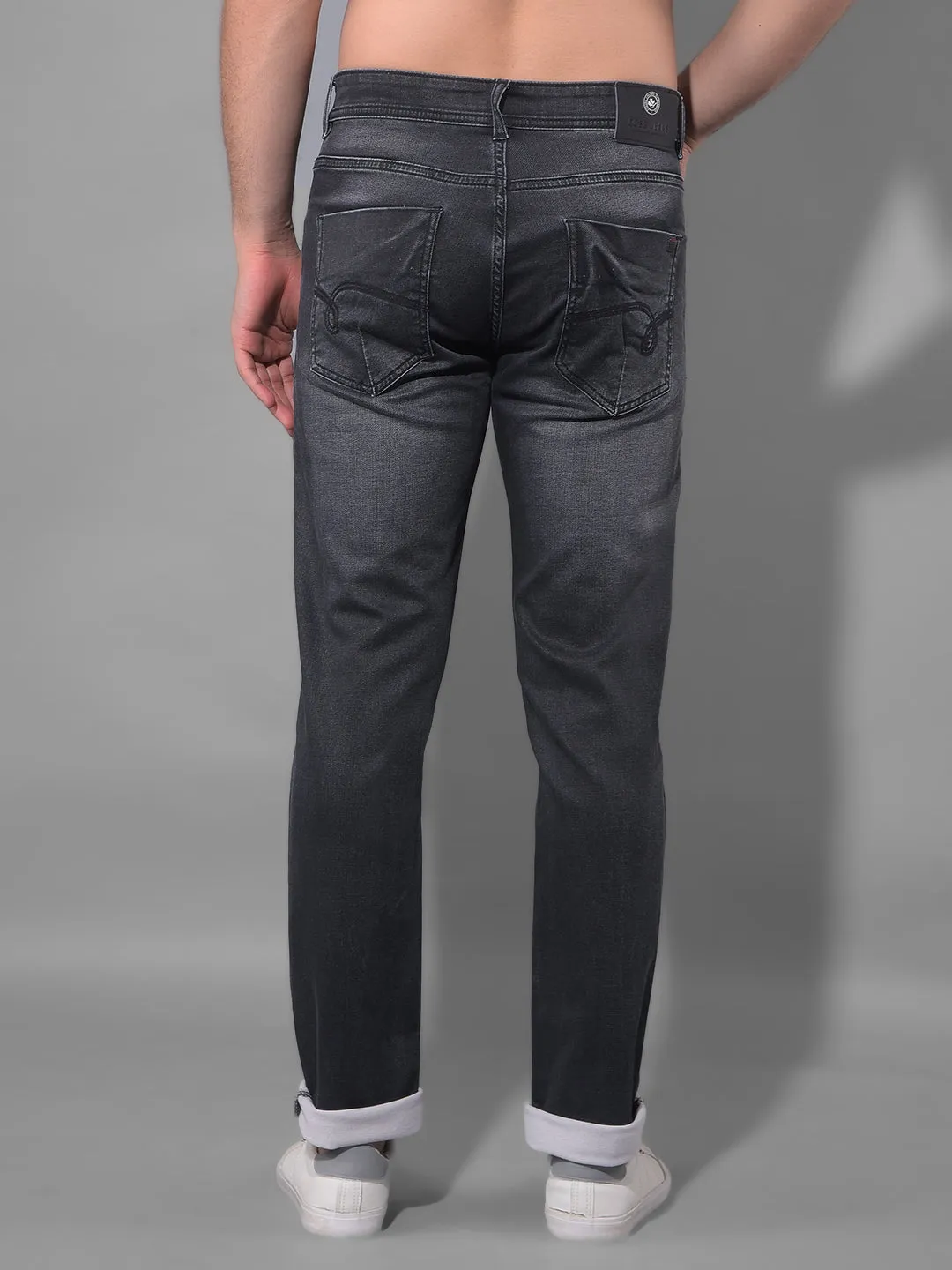 COBB Charcoal Grey Narrow Fit Premium Jeans