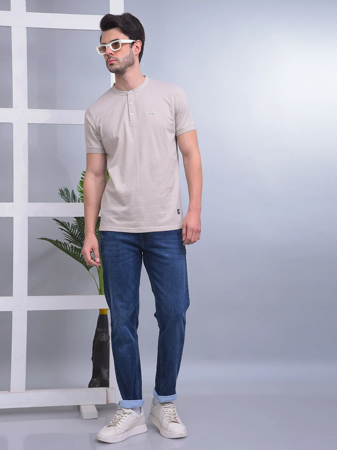 COBB DARK BLUE NARROW-FIT PREMIUM JEANS