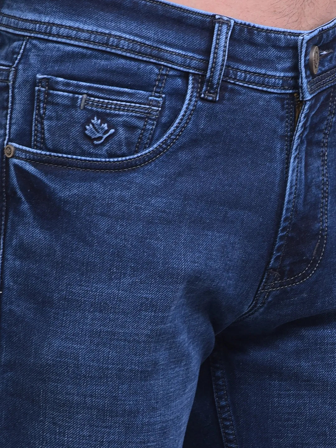 COBB DARK BLUE NARROW-FIT PREMIUM JEANS
