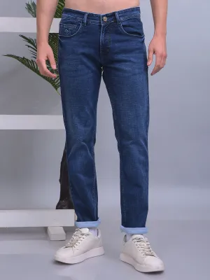 COBB DARK BLUE NARROW-FIT PREMIUM JEANS