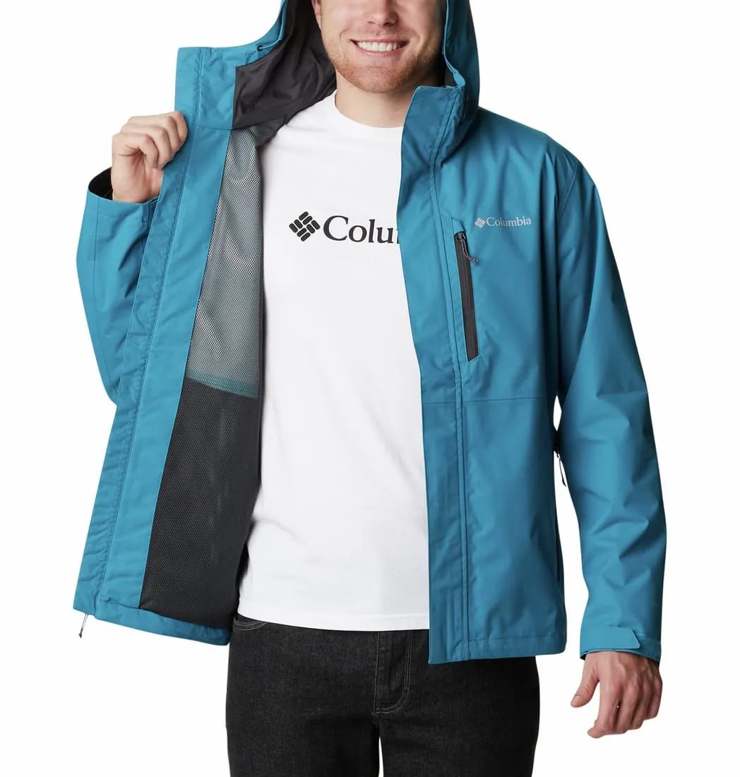 Columbia Men Blue Hikebound Rain Jacket