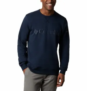 Columbia Men Blue M Columbia Logo Fleece Crew Fleece Jacket