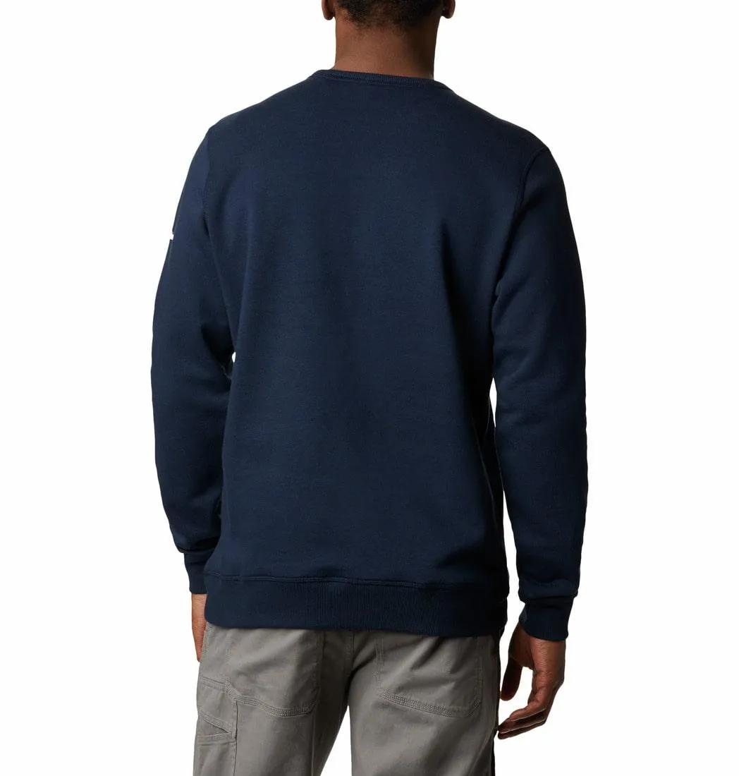 Columbia Men Blue M Columbia Logo Fleece Crew Fleece Jacket