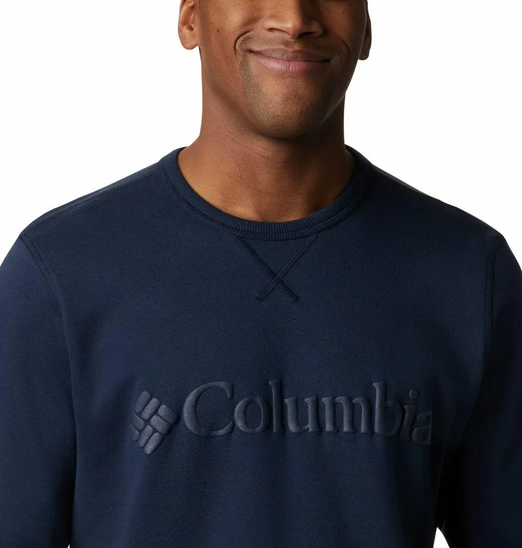 Columbia Men Blue M Columbia Logo Fleece Crew Fleece Jacket