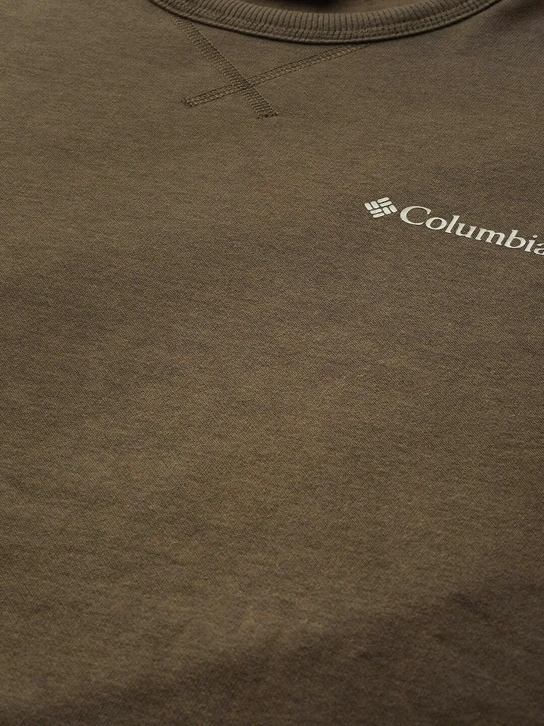 Columbia Men Green M Columbia Logo Fleece Crew Fleece Jacket
