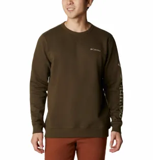 Columbia Men Green M Columbia Logo Fleece Crew Fleece Jacket