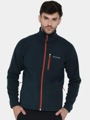 Columbia Men Navy Blue Fast Trek II Full Zip Fleece Jacket