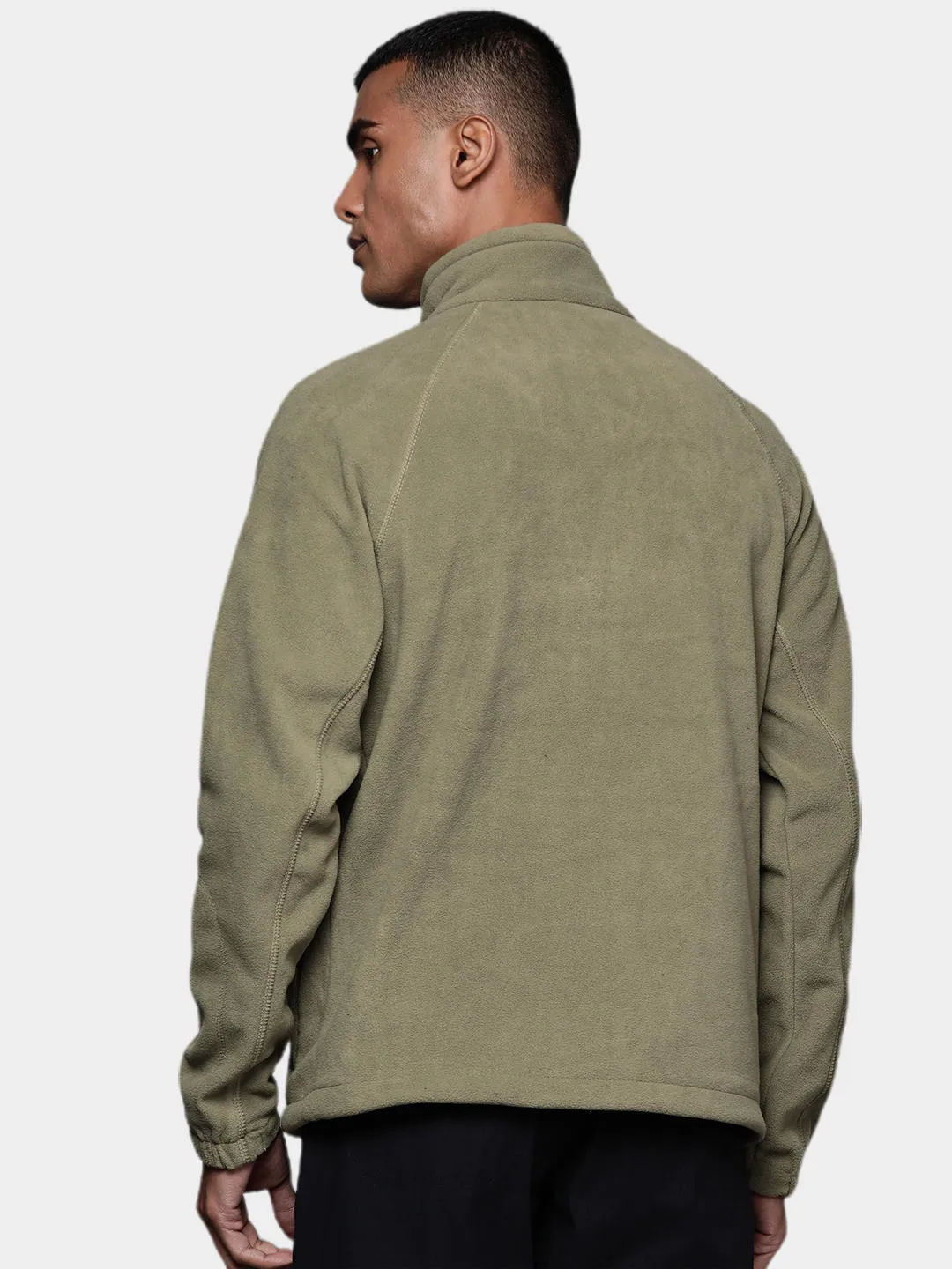 Columbia Men Olive Fast Trek II Full Zip Fleece Jacket