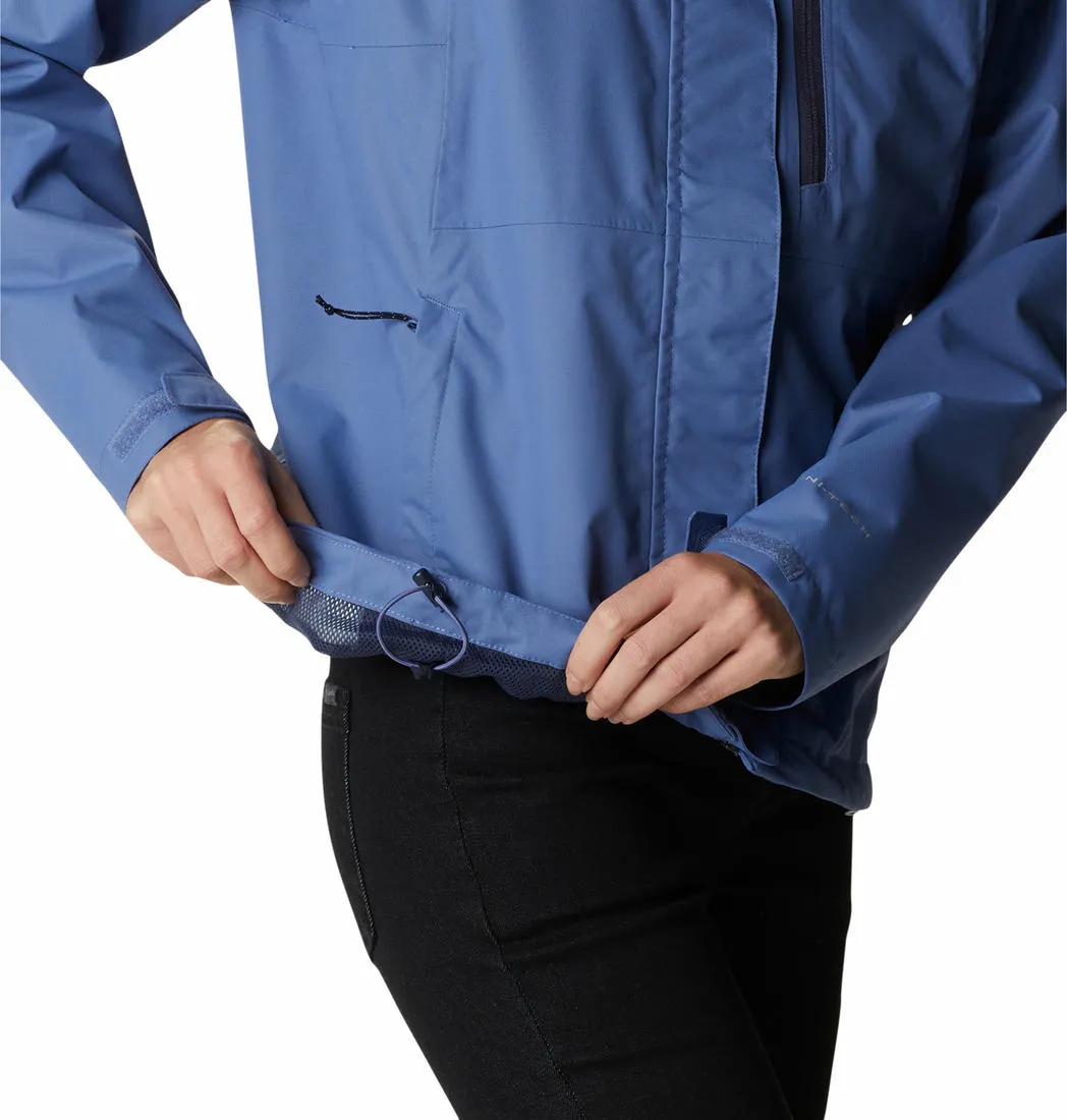 Columbia Women Blue Hikebound Rain Jacket