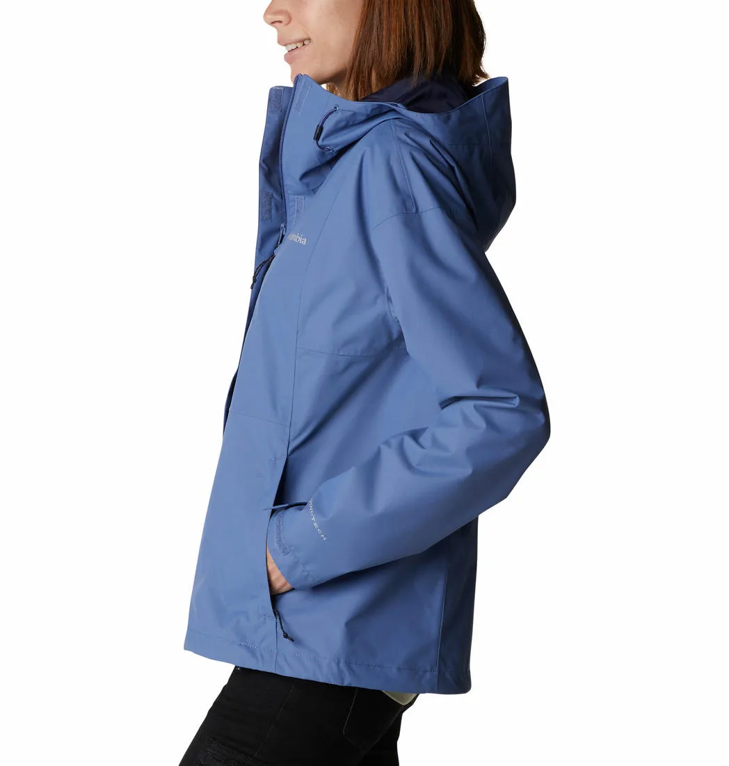 Columbia Women Blue Hikebound Rain Jacket