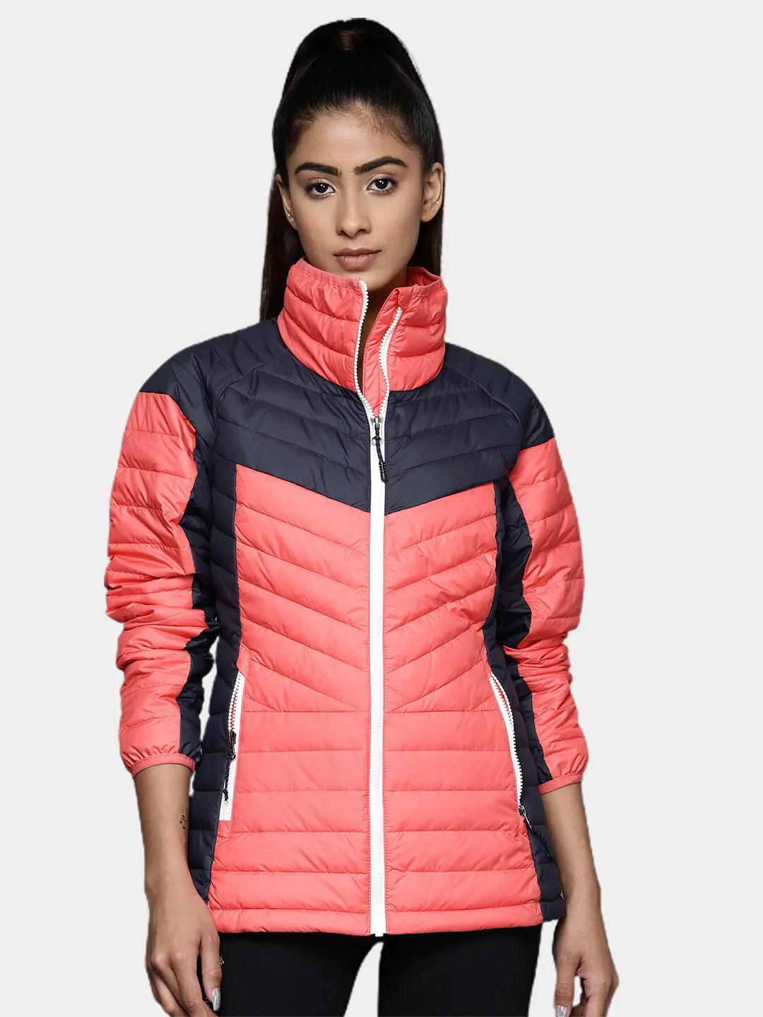 Columbia Women Pink Powder Lite II Full Zip Jacket