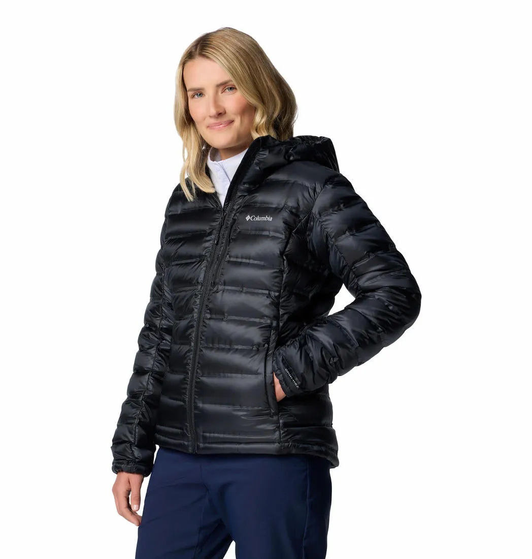 Columbia Womens Black Pebble Peak II Down Hooded Jacket