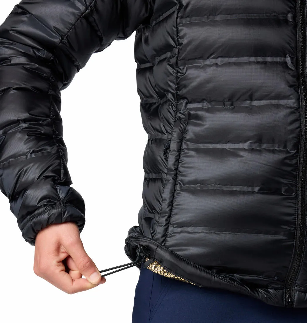 Columbia Womens Black Pebble Peak II Down Hooded Jacket