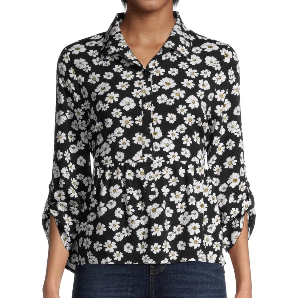 COPY - No Boundaries Juniors' Babydoll Top
