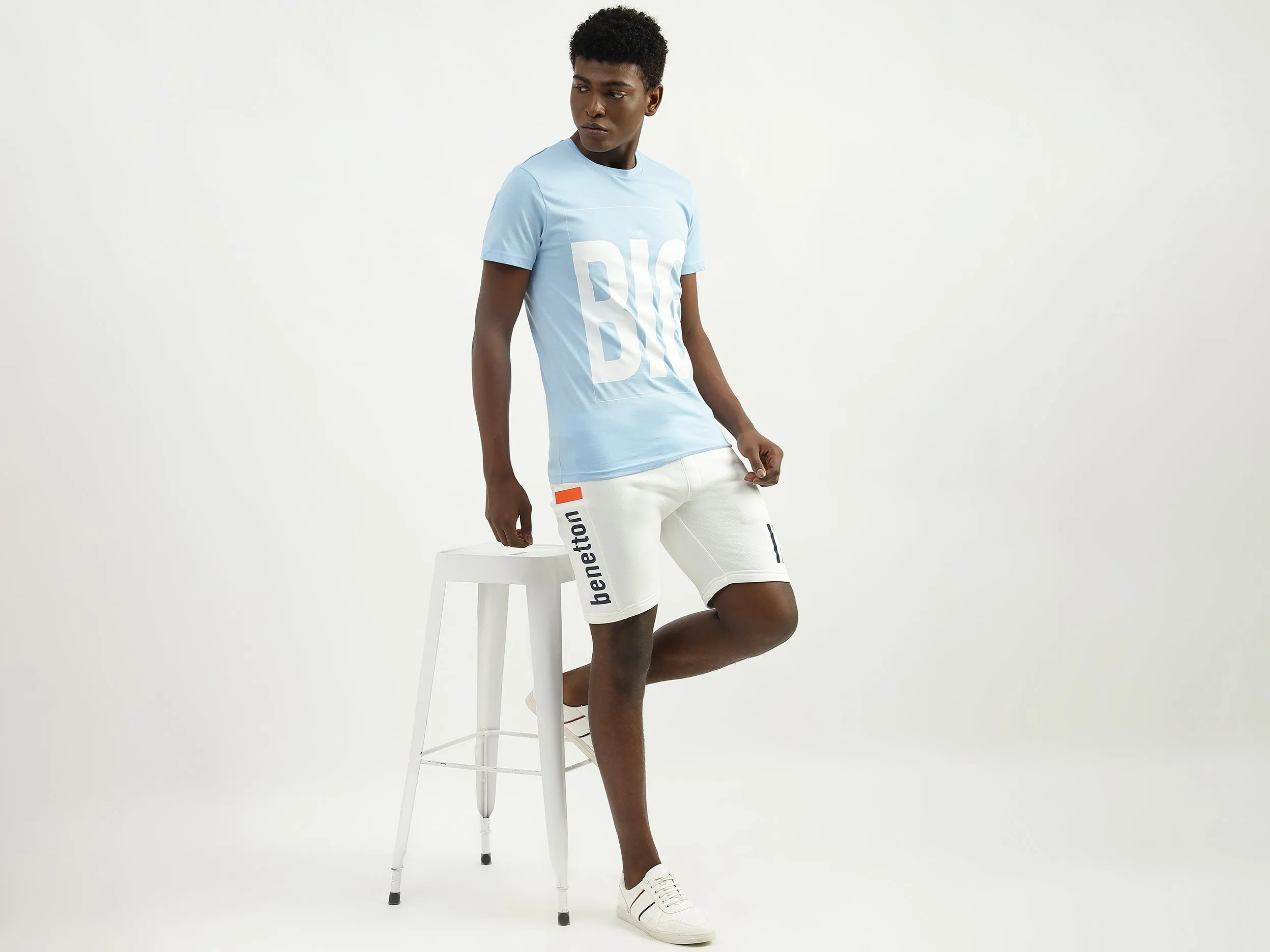 Cotton Printed Round Neck Mens T-shirts