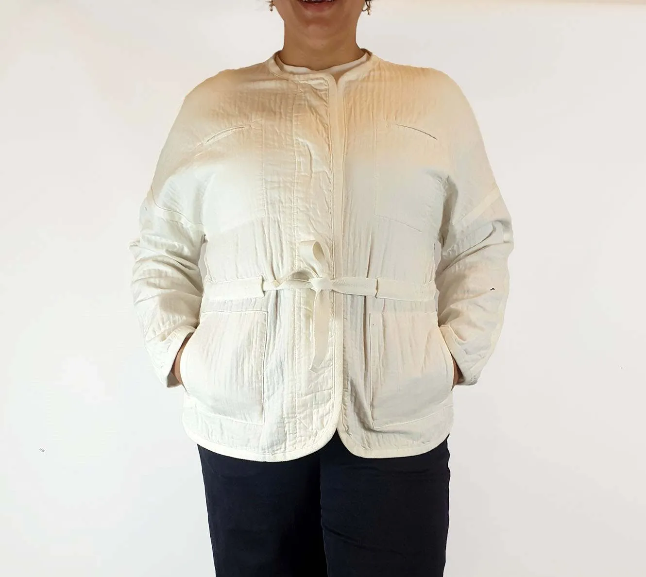 Country Road 100% cotton white jacket size L
