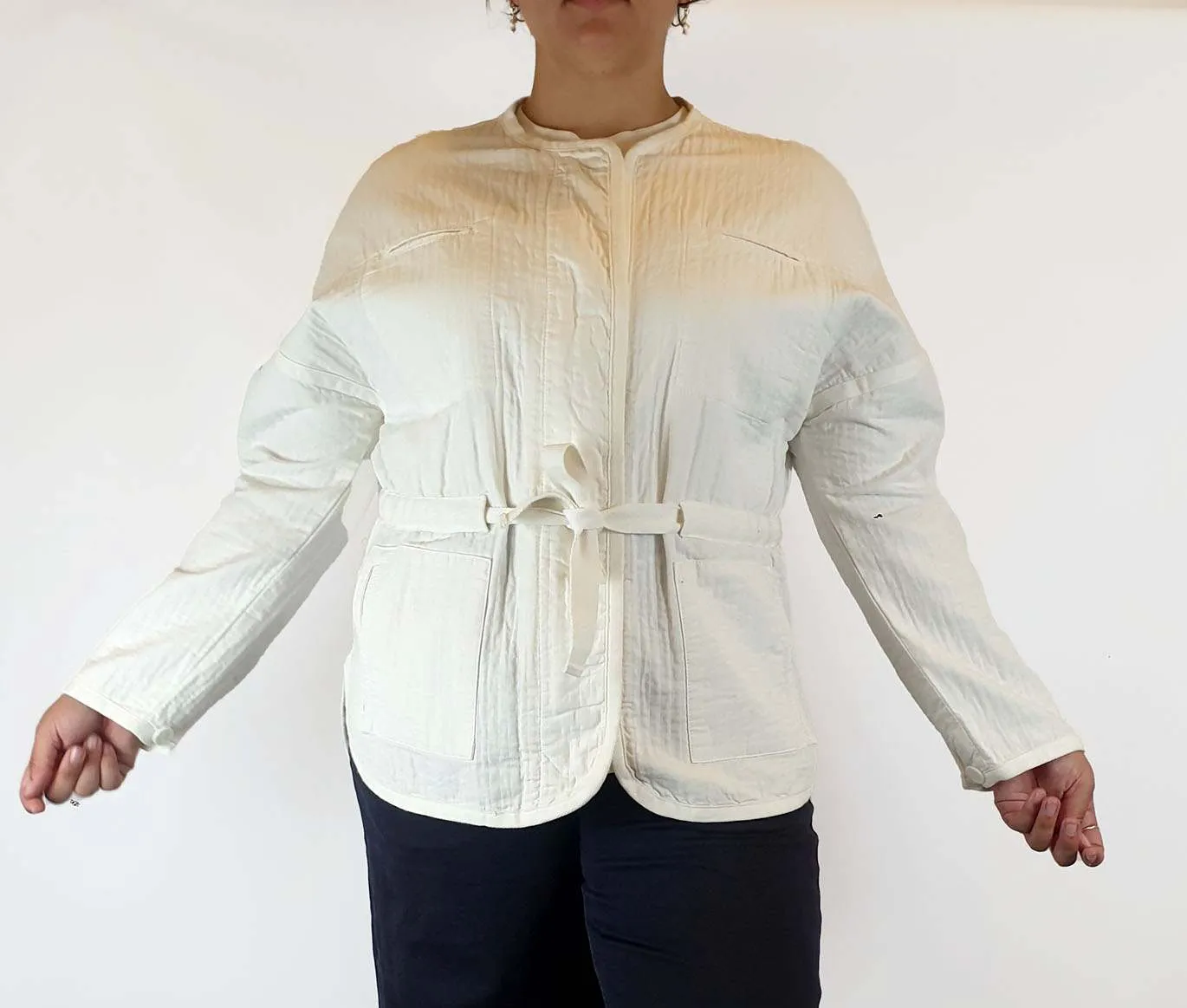 Country Road 100% cotton white jacket size L