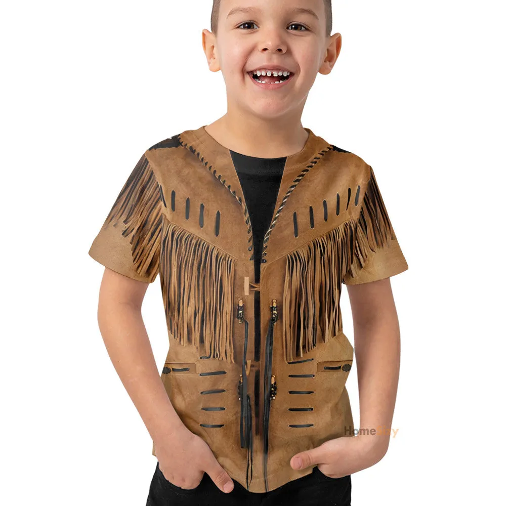 Cowboy Jacket No14 3D Deluxe Custom Cosplay Costume Kid Tshirt QT304237Hf