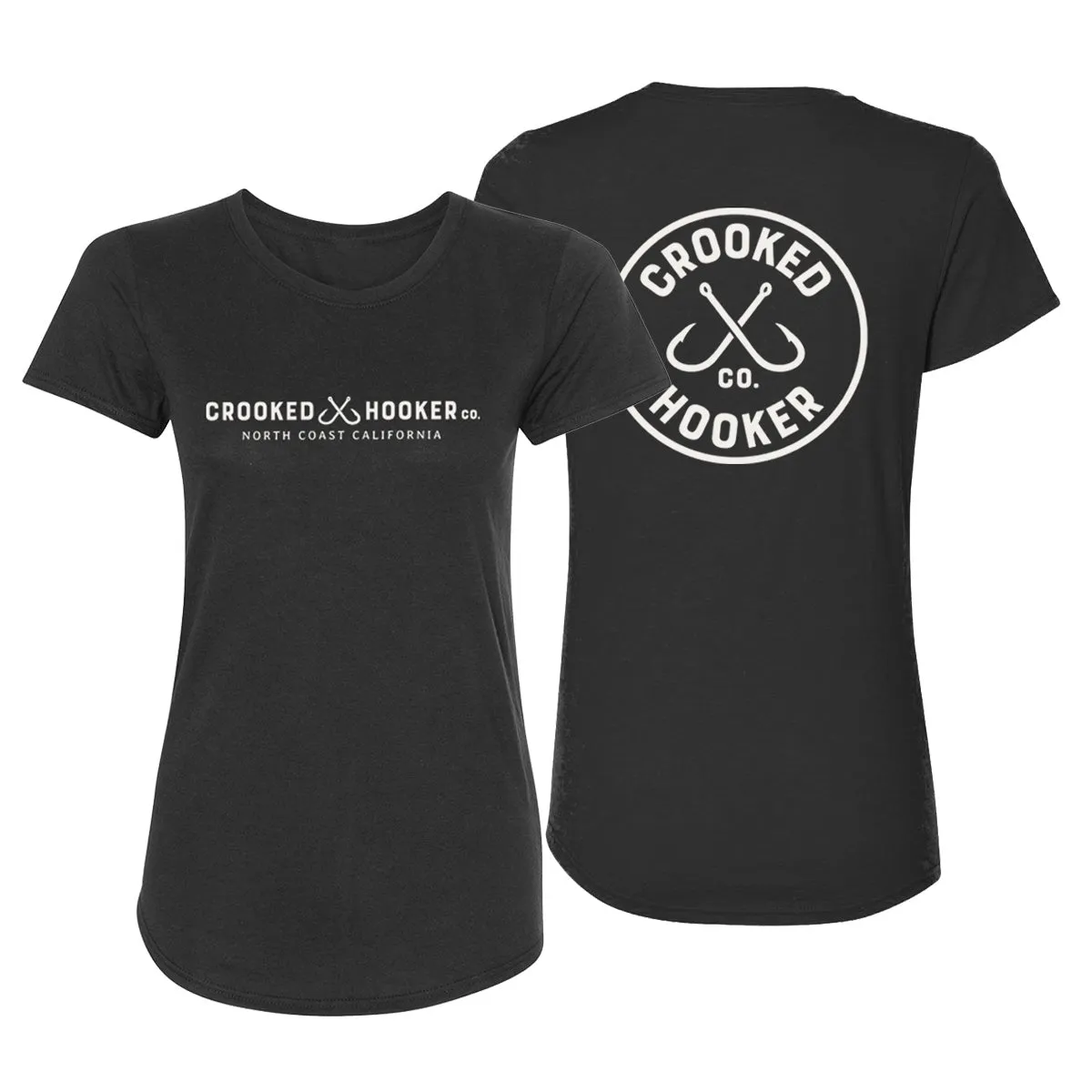 Crooked Hooker Classic Ladies Triblend