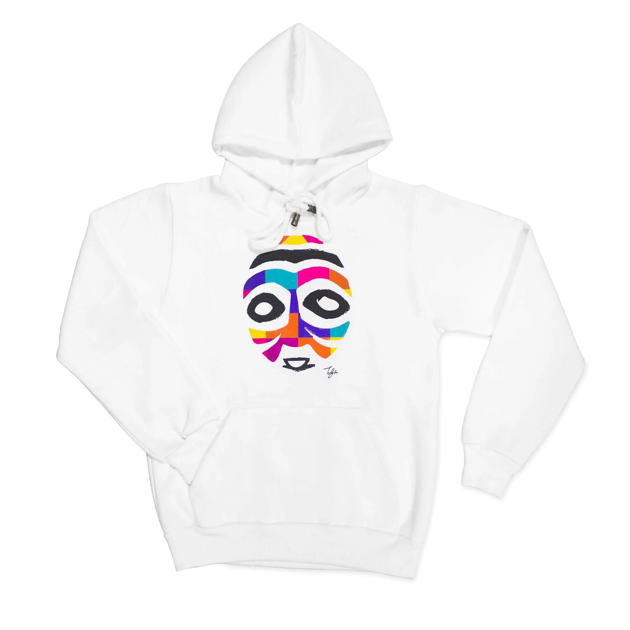 CUANDO CUBANGO WARRIOR MASK WITH BLACK EYES YOUTH HOODIE