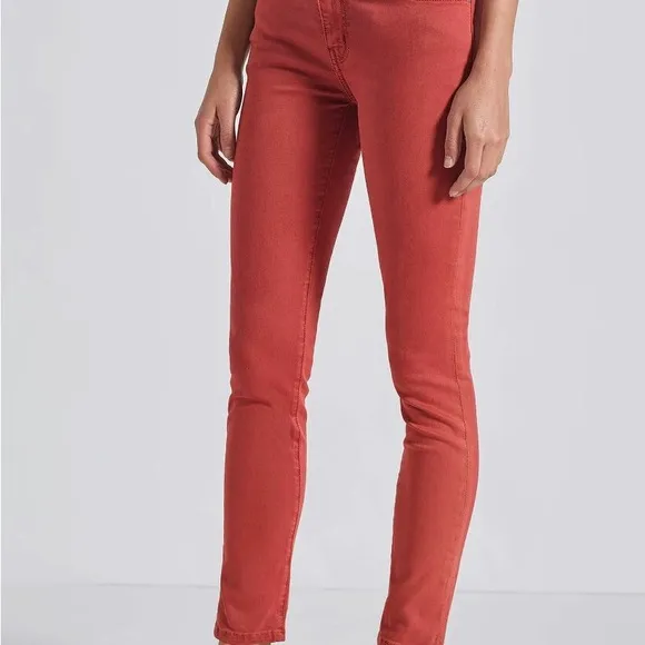 Current/Elliott NWT Plus Size 32 The Stiletto Vintage Burgundy Ankle Jeans: 3127