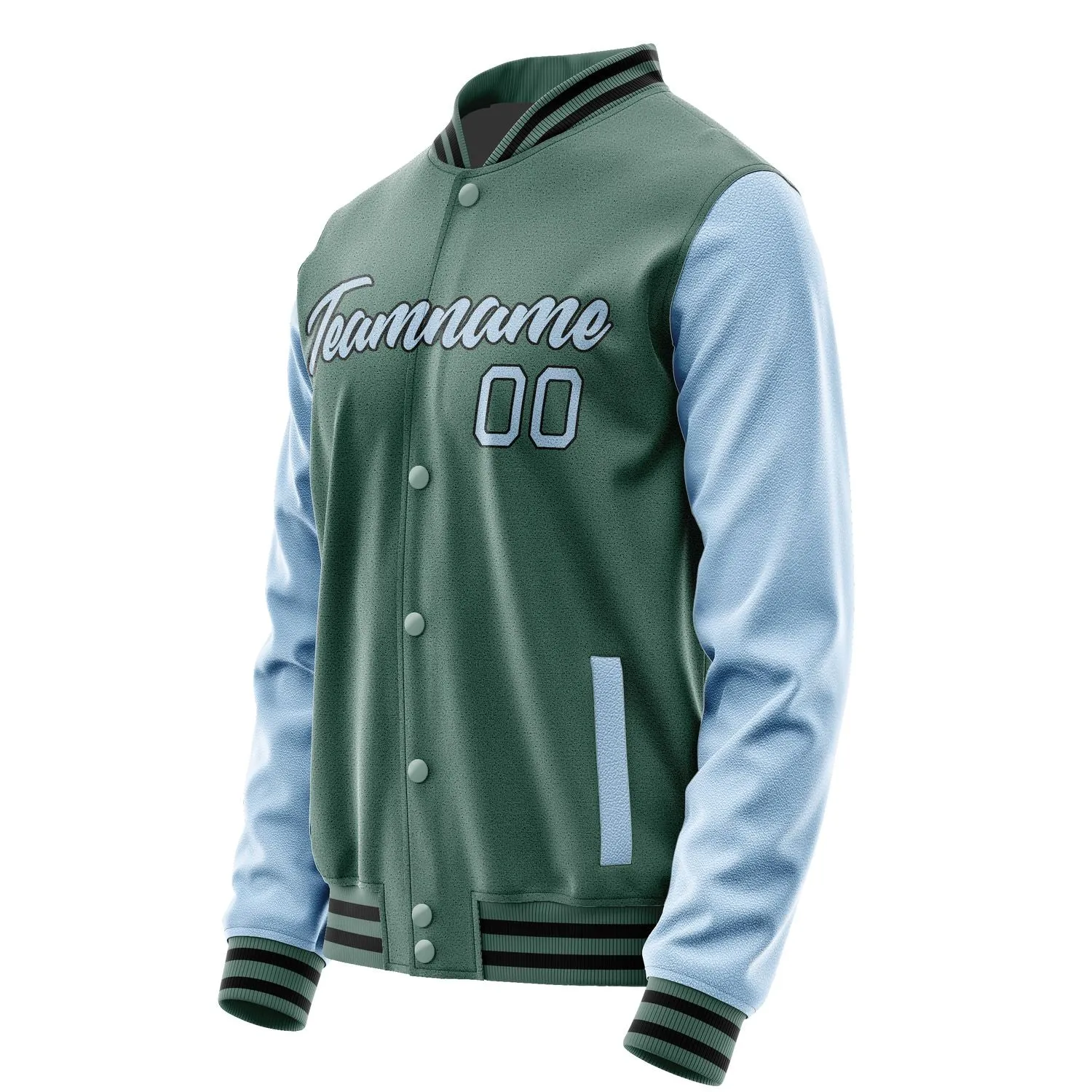 Custom Blue Green Light Blue Jacket