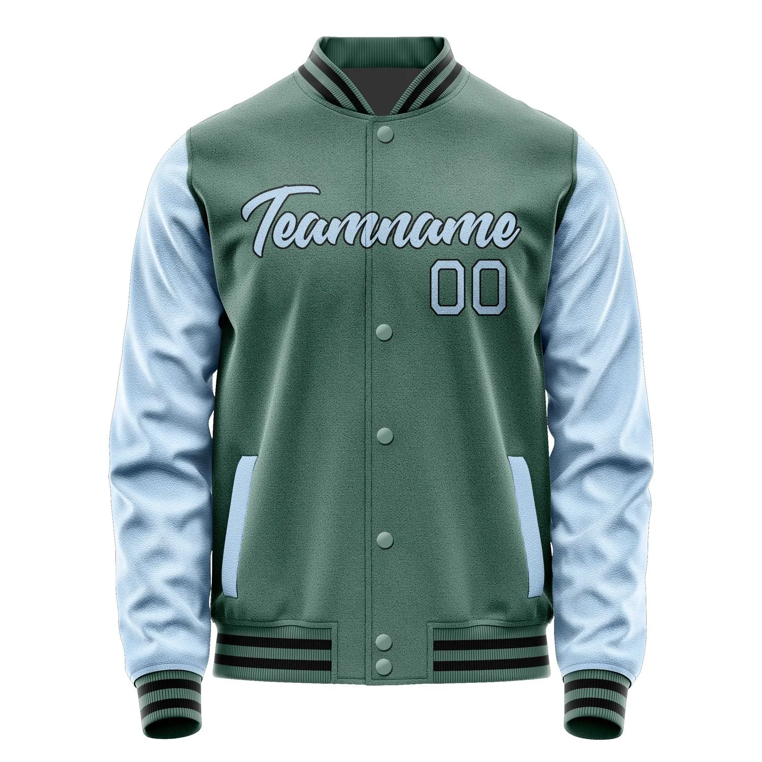 Custom Blue Green Light Blue Jacket