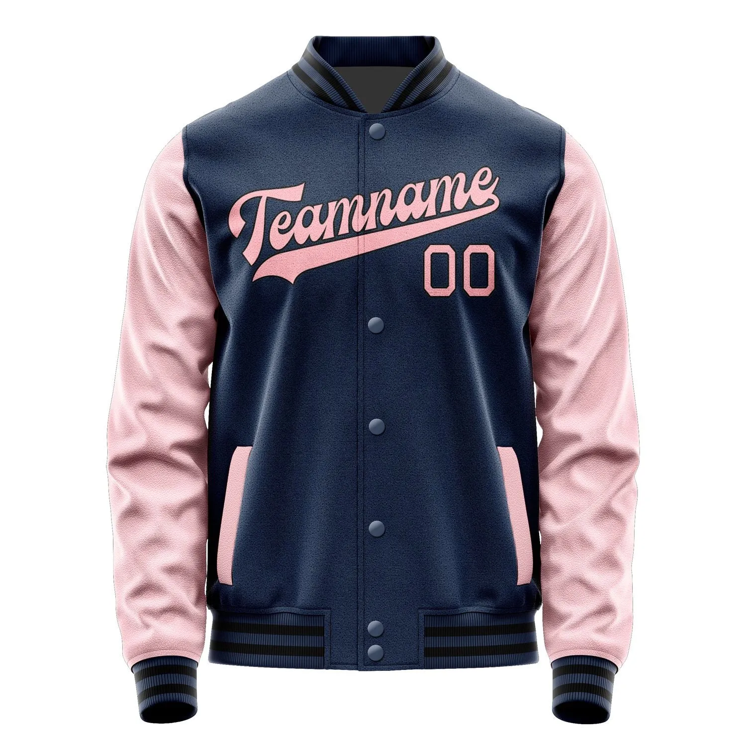 Custom Blue Light Pink Jacket