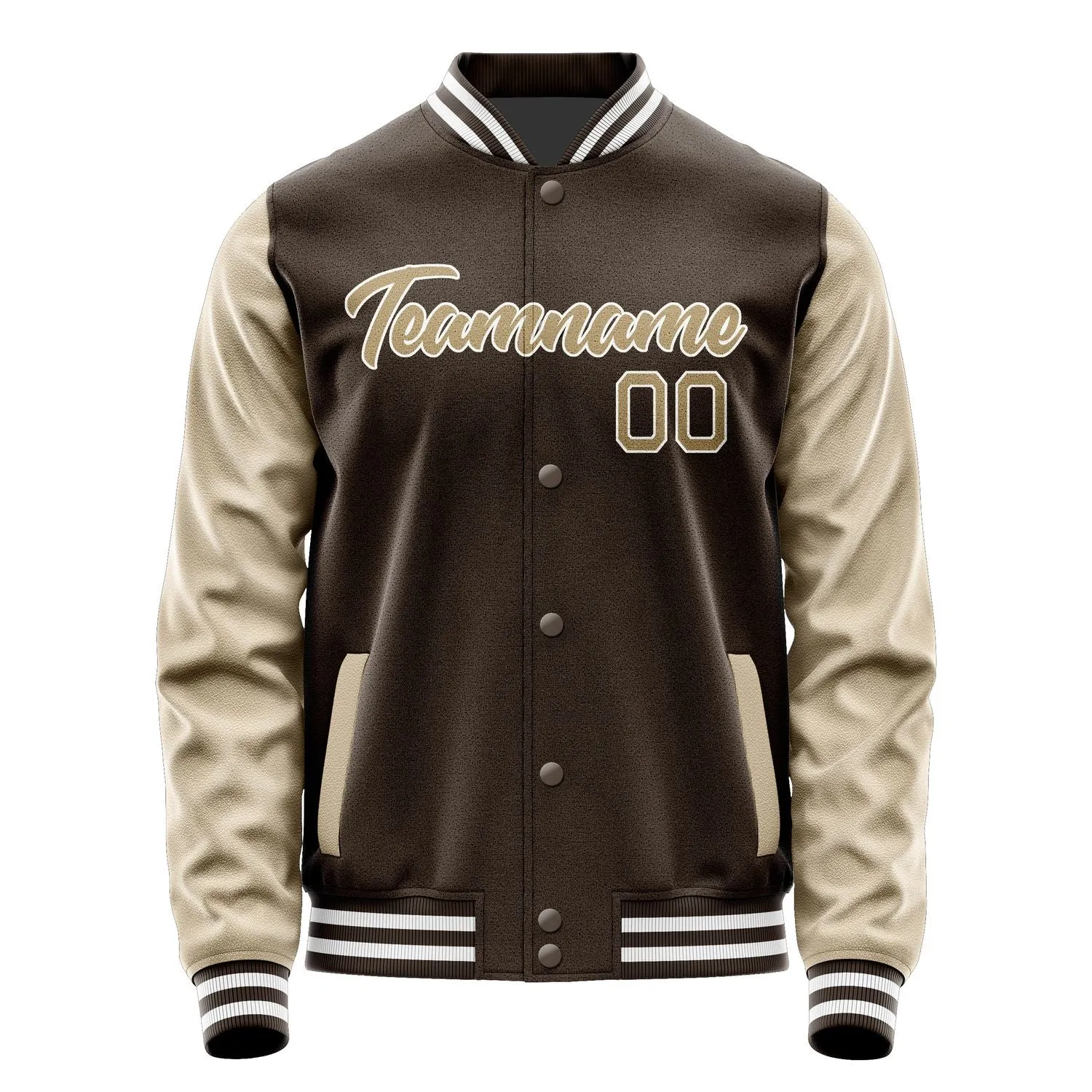Custom Brown Light Khaki Jacket