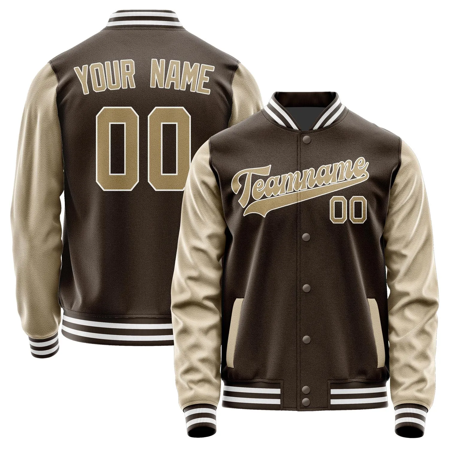 Custom Brown Light Khaki Jacket