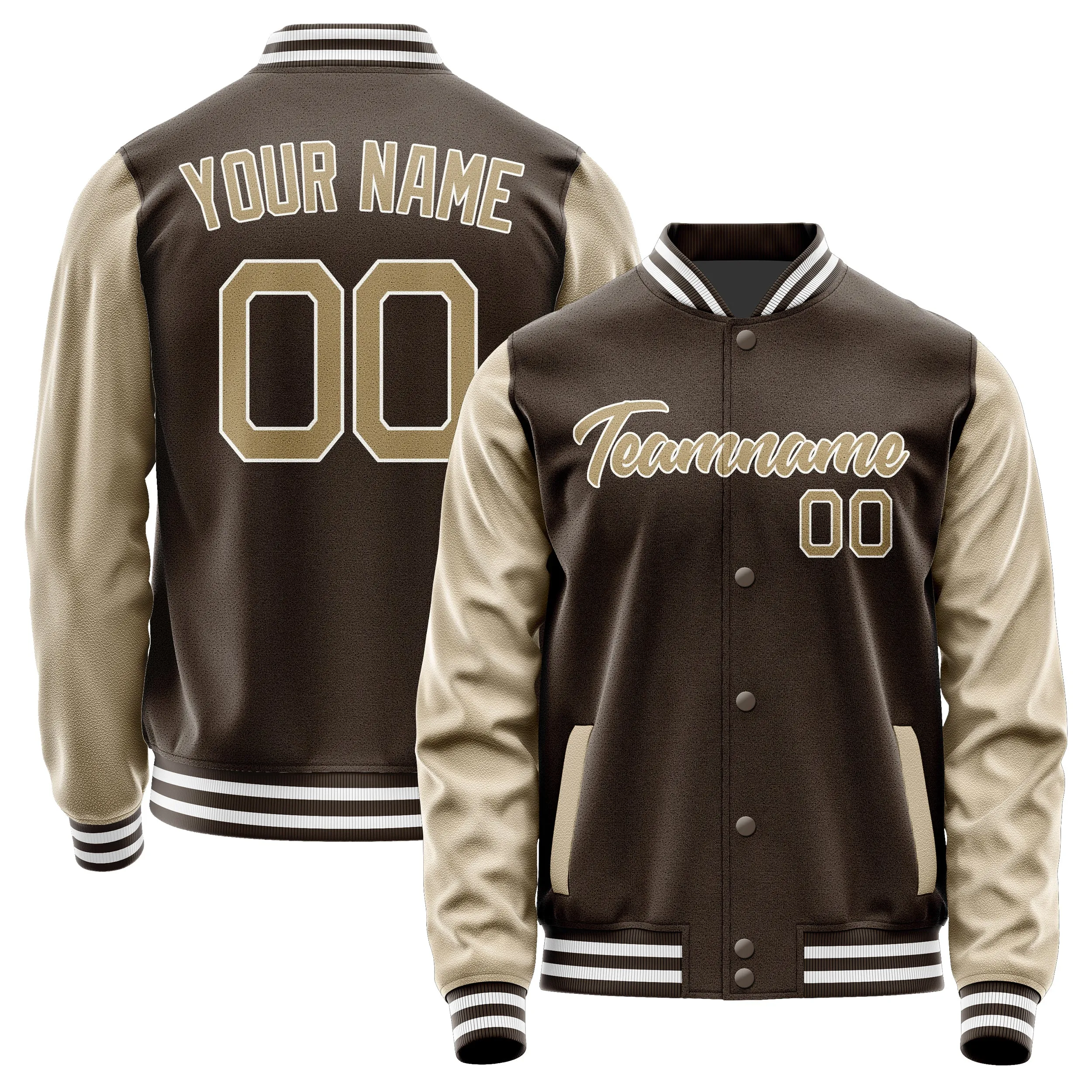 Custom Brown Light Khaki Jacket
