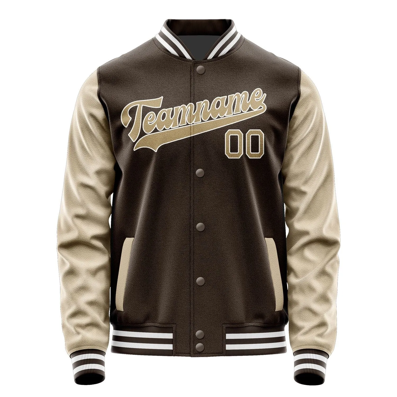 Custom Brown Light Khaki Jacket
