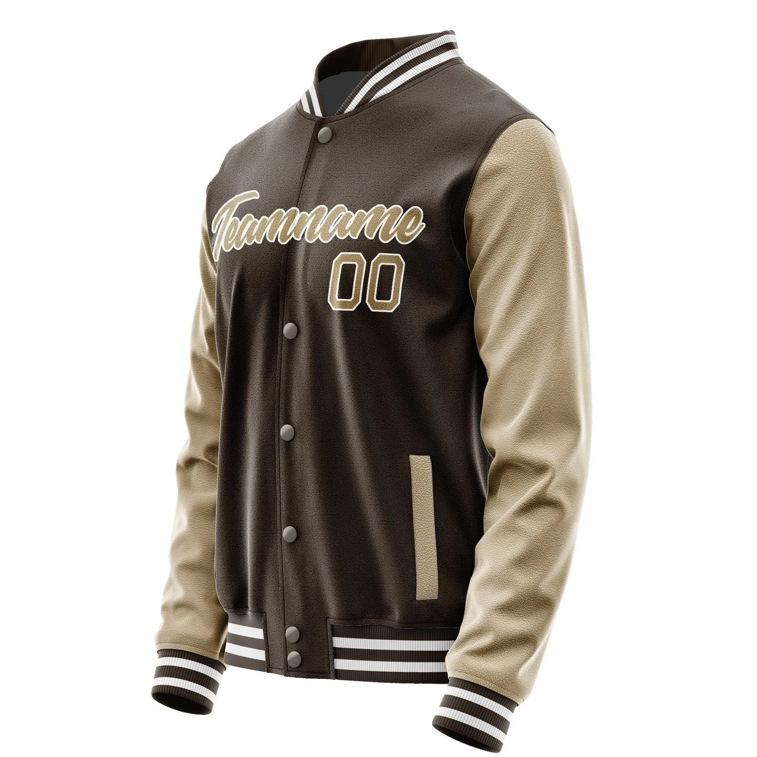 Custom Brown Light Khaki Jacket