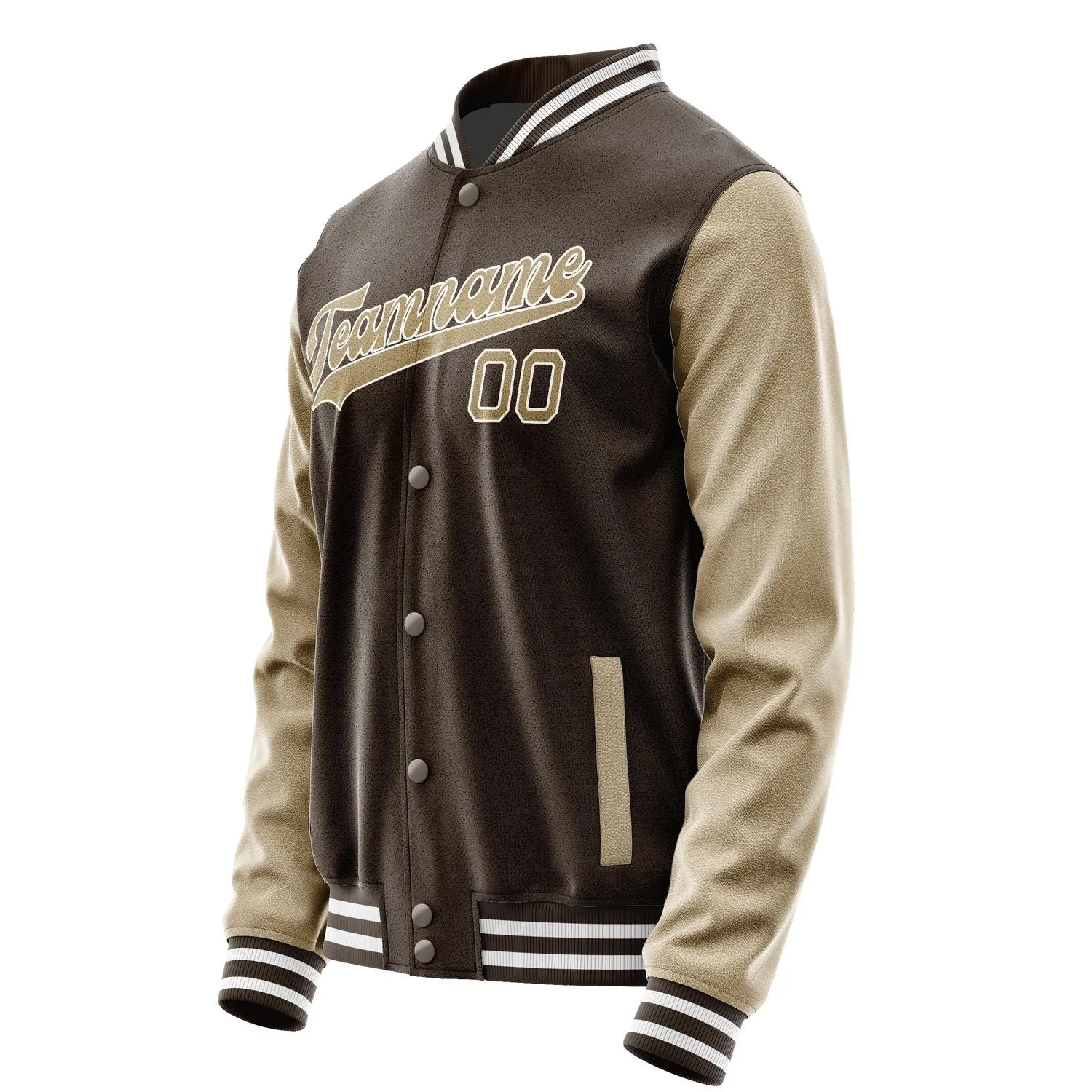 Custom Brown Light Khaki Jacket