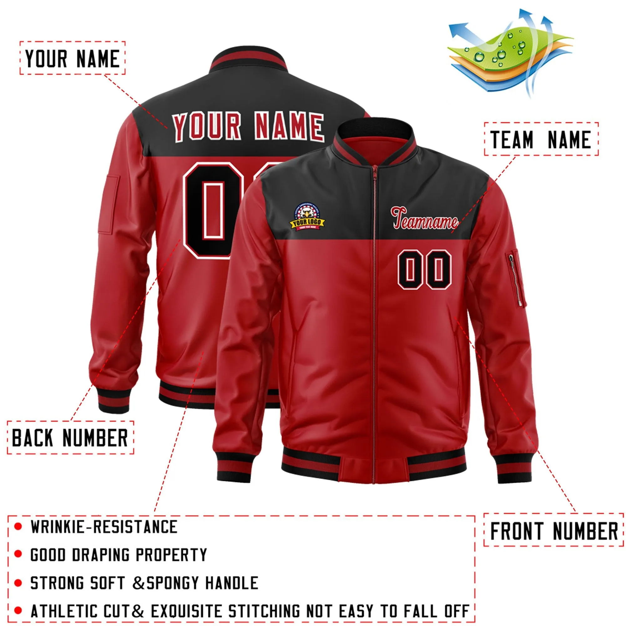 Custom Color Block Letterman Jackets Personalize Your Outfit Varsity Bomber Jackets For Adult