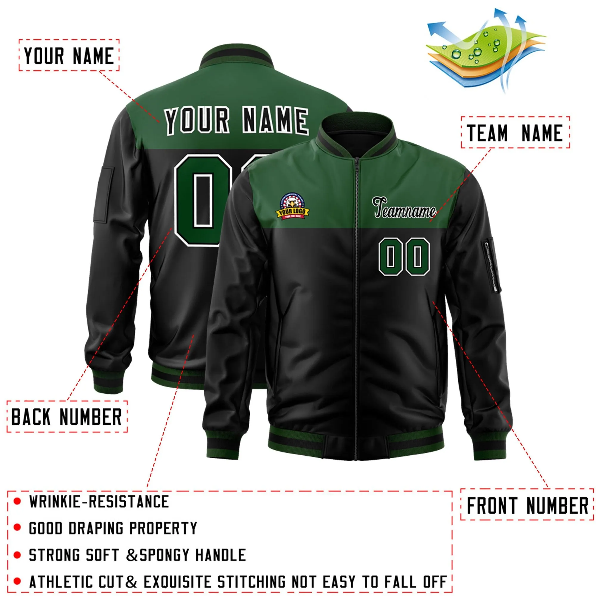Custom Color Block Letterman Jackets Personalize Your Outfit Varsity Bomber Jackets For Adult