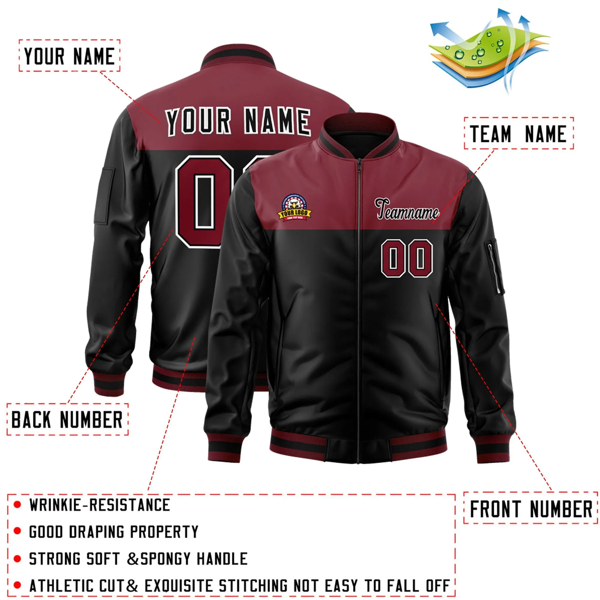 Custom Color Block Letterman Jackets Personalize Your Outfit Varsity Bomber Jackets For Adult