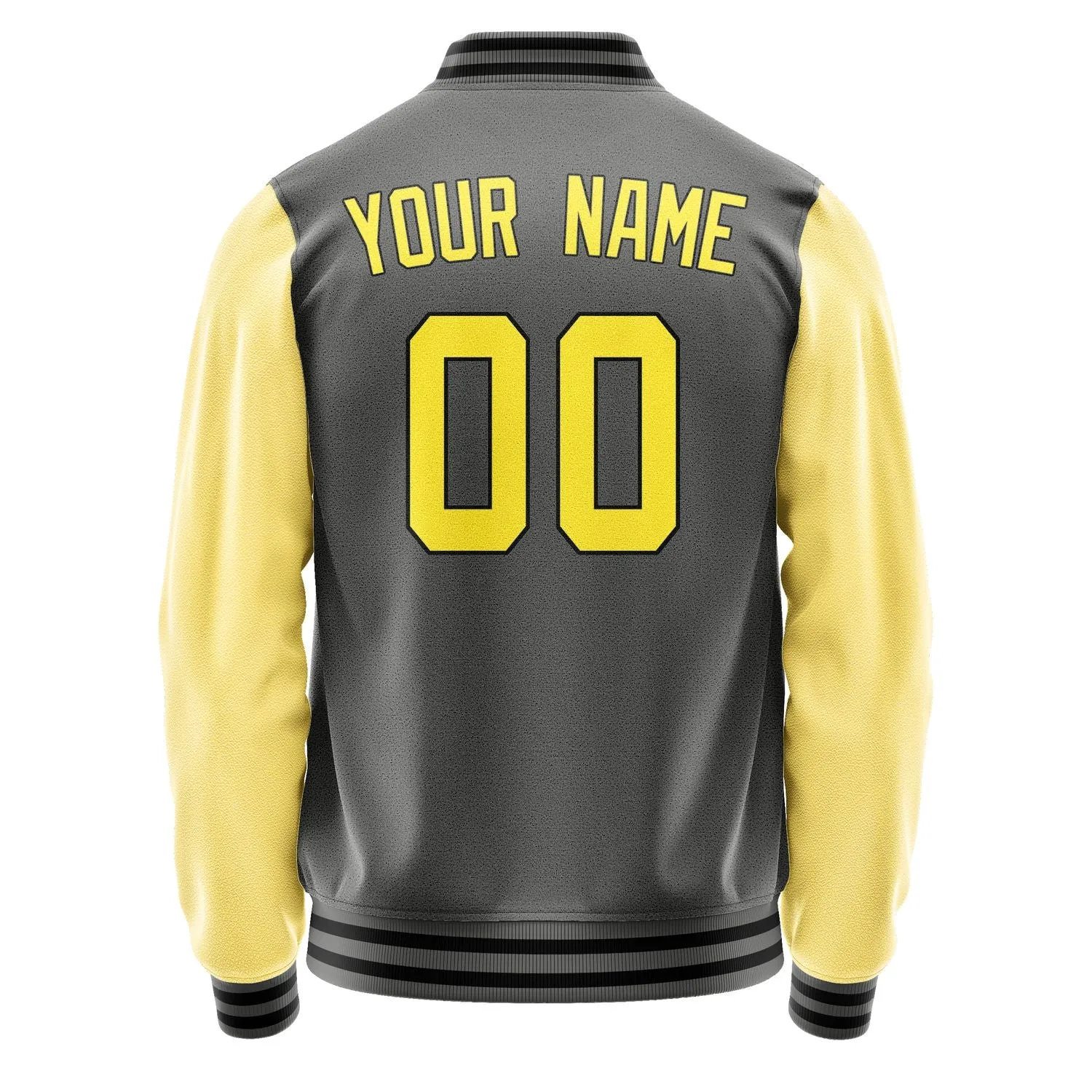 Custom Dark Grey Light Yellow Jacket
