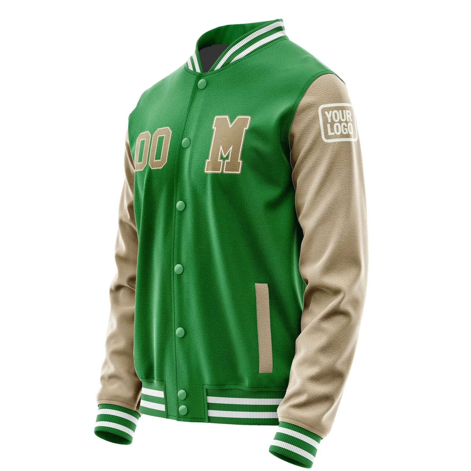 Custom Emerald Green Light Khaki Jacket