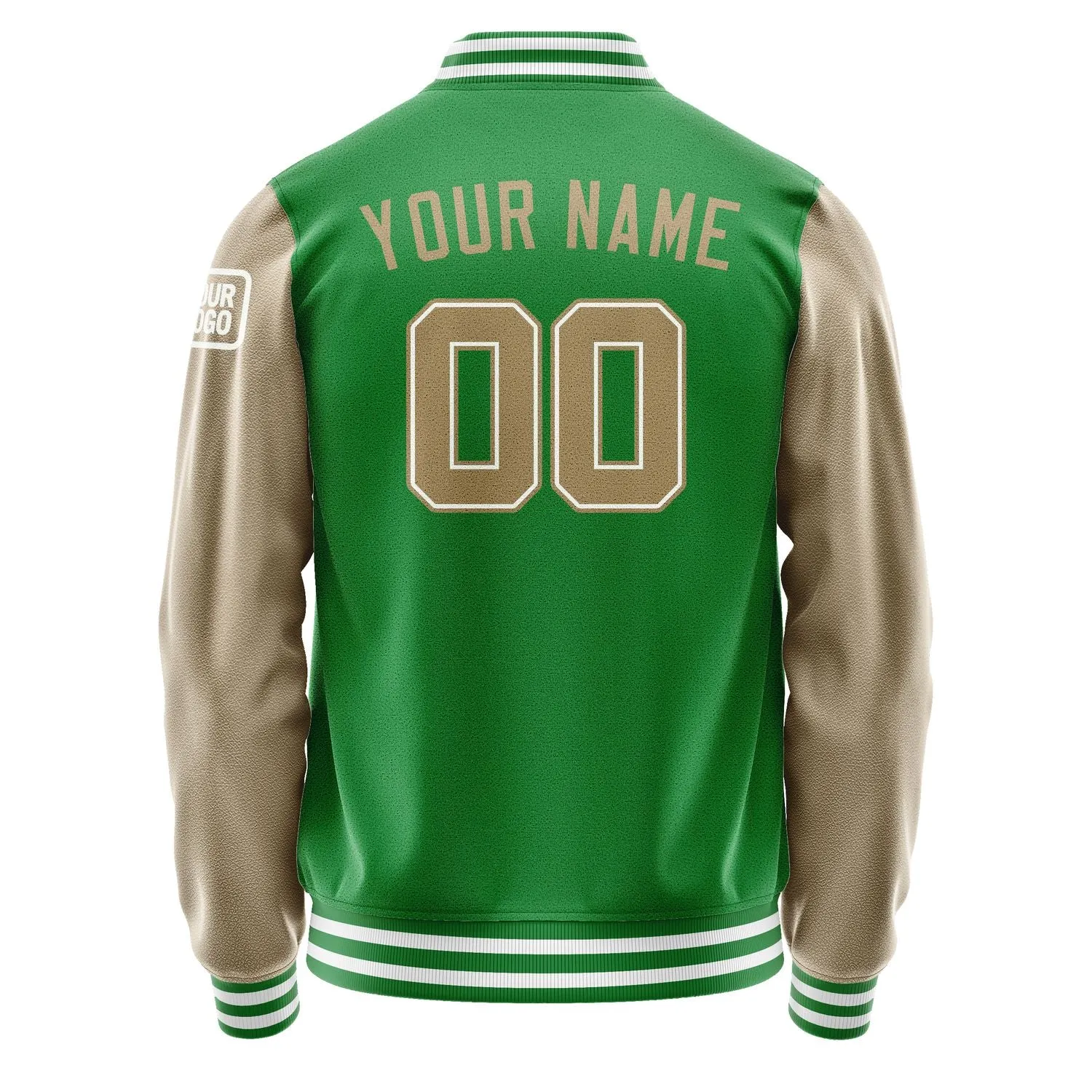 Custom Emerald Green Light Khaki Jacket
