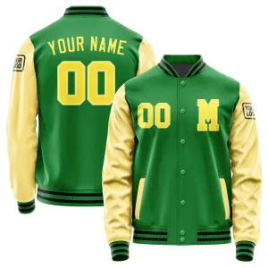 Custom Emerald Green Light Yellow Jacket