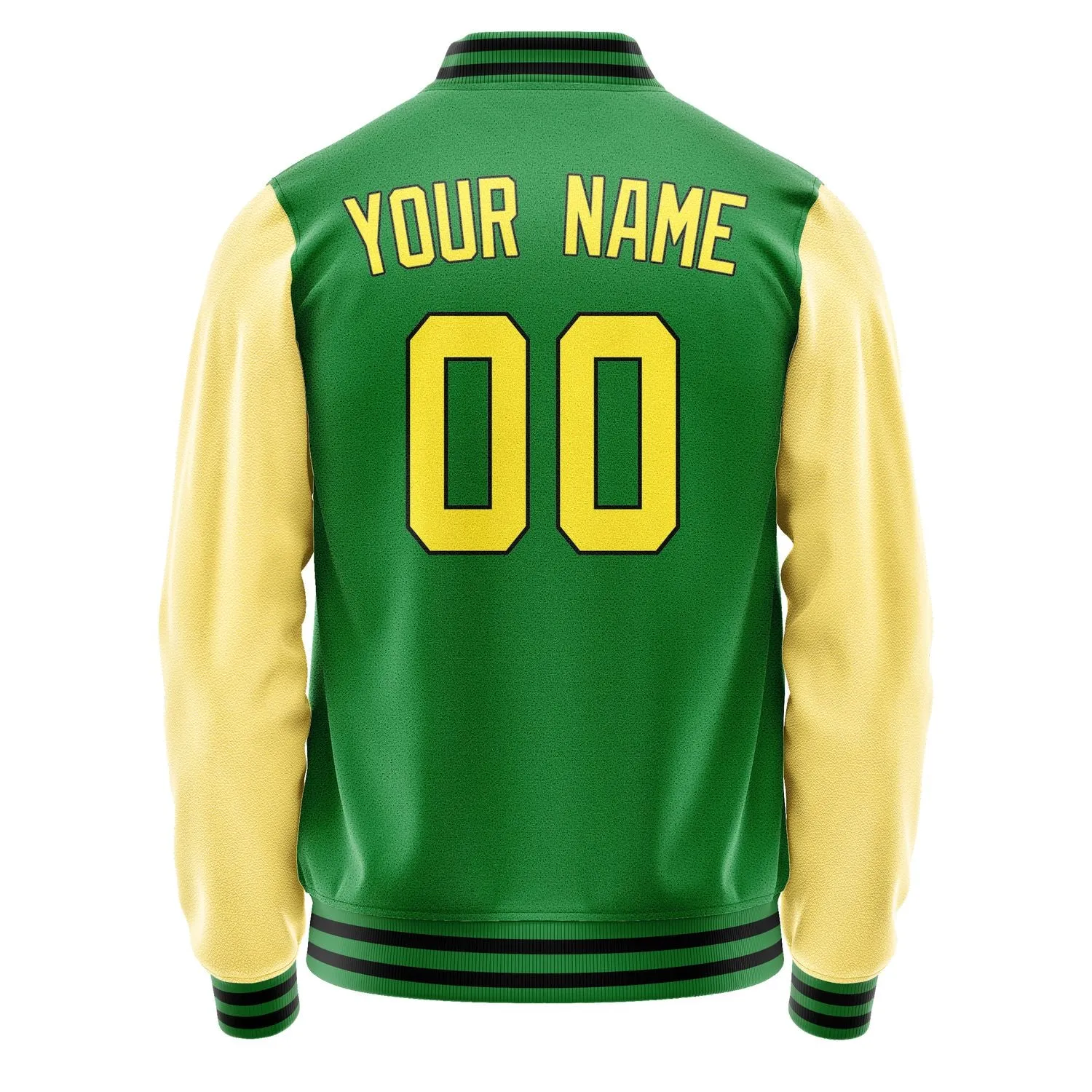 Custom Emerald Green Light Yellow Jacket