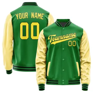 Custom Emerald Green Light Yellow Jacket